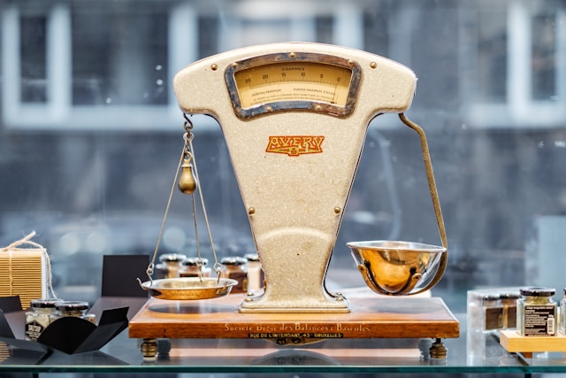 Photo of balancing scales