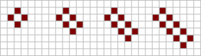 Barges from Conway's Game of Life